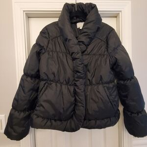 Converse One Star Cripped Black Puffer Jacket Size L